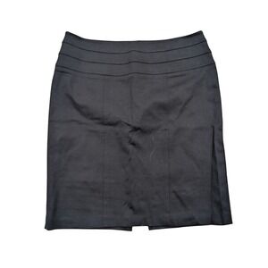 INC Womens PLUS 14W 1X Black Slim Knee Length Pencil SKIRT Sexy Stretchy